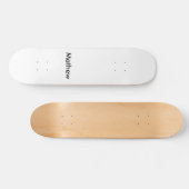 Einfache Anfangsbuchstaben Monogramm fügen Sie Ihr Skateboard (Horizontal)