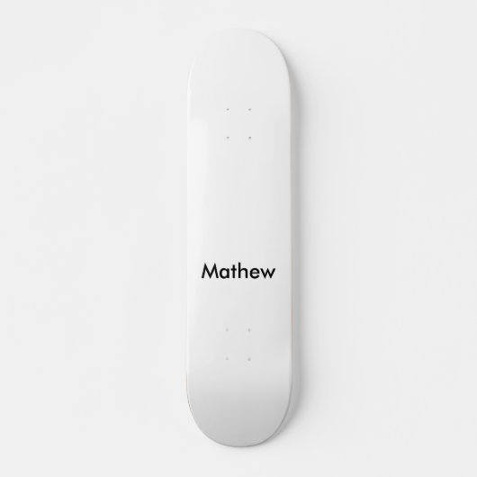 Einfache Anfangsbuchstaben Monogramm fügen Sie Ihr Skateboard (Vorne)