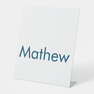 Einfache Anfangsbuchstaben Monogramm fügen Sie Ihr Sockelschild