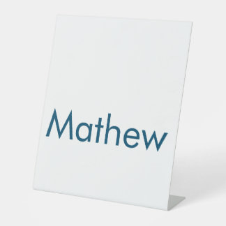 Einfache Anfangsbuchstaben Monogramm fügen Sie Ihr Sockelschild