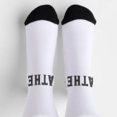 Einfache Anfangsbuchstaben Monogramm fügen Sie Ihr Socken (Oben)