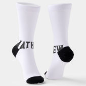 Einfache Anfangsbuchstaben Monogramm fügen Sie Ihr Socken (Gewinkelt)