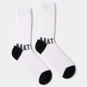 Einfache Anfangsbuchstaben Monogramm fügen Sie Ihr Socken (Rechts)