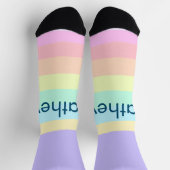 Einfache Anfangsbuchstaben Monogramm fügen Sie Ihr Socken (Oben)