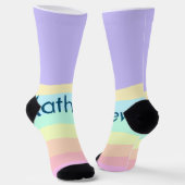 Einfache Anfangsbuchstaben Monogramm fügen Sie Ihr Socken (Gewinkelt)