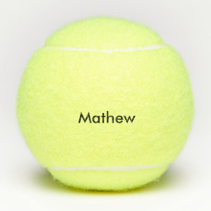 Einfache Anfangsbuchstaben Monogramm fügen Sie Ihr Tennisbälle