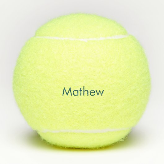 Einfache Anfangsbuchstaben Monogramm fügen Sie Ihr Tennisbälle (Vorderseite)