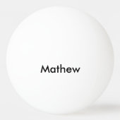 Einfache Anfangsbuchstaben Monogramm fügen Sie Ihr Tischtennisball (Vorderseite)