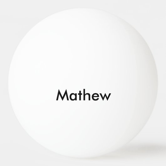 Einfache Anfangsbuchstaben Monogramm fügen Sie Ihr Tischtennisball (Vorderseite)
