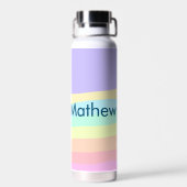Einfache Anfangsbuchstaben Monogramm fügen Sie Ihr Trinkflasche (Rückseite)