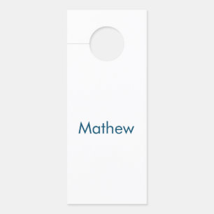 Einfache Anfangsbuchstaben Monogramm fügen Sie Ihr Türanhänger