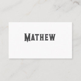 Einfache Anfangsbuchstaben Monogramm fügen Sie Ihr Visitenkarte