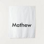 Einfache Anfangsbuchstaben Monogramm fügen Sie Ihr Wandteppich (Vorderseite)