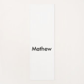 Einfache Anfangsbuchstaben Monogramm fügen Sie Ihr Yogamatte (Vorderseite)