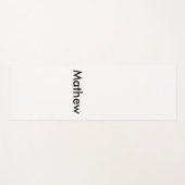Einfache Anfangsbuchstaben Monogramm fügen Sie Ihr Yogamatte (Vorderseite (Horizontal))