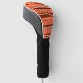 einfache Anfangsbuchstaben Monogramm tragen den Na Golf Headcover (angewinkelt)