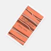 einfache Anfangsbuchstaben Monogramm tragen den Na Serviette (Ecke)