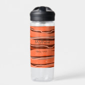 einfache Anfangsbuchstaben Monogramm tragen den Na Trinkflasche (Vorderseite)