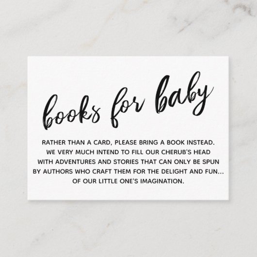 Einfache Anforderung eines modernen Handschriftenb Begleitkarte (Vorderseite)