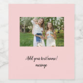 Einfache Angabe des Namens in der Foto-Sortierfolg Weinetikett (Einzelnes Label)