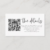 Einfache Angaben zum Hochzeitsgrad eines beliebige Begleitkarte (Vorderseite)