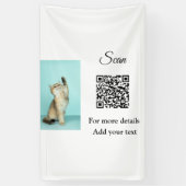 Einfache Angaben zum Tiernamen QR-Code hinzufügen Banner (Vertikal)