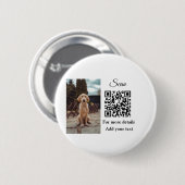 Einfache Angaben zum Tiernamen QR-Code hinzufügen Button (Vorne & Hinten)