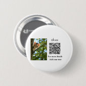 Einfache Angaben zum Tiernamen QR-Code hinzufügen  Button (Vorne & Hinten)