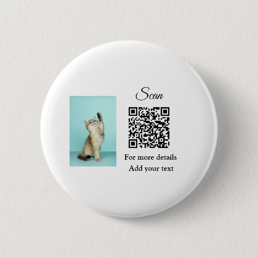 Einfache Angaben zum Tiernamen QR-Code hinzufügen  Button (Vorderseite)