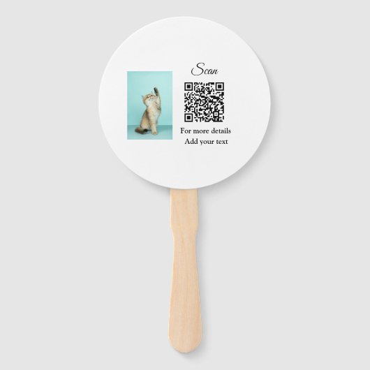 Einfache Angaben zum Tiernamen QR-Code hinzufügen  Fächer (Vorderseite)