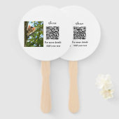 Einfache Angaben zum Tiernamen QR-Code hinzufügen  Fächer (Vorne und Hinten)