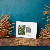 Einfache Angaben zum Tiernamen QR-Code hinzufügen  Fotoplatte (Seite)