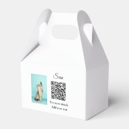 Einfache Angaben zum Tiernamen QR-Code hinzufügen  Geschenkschachtel