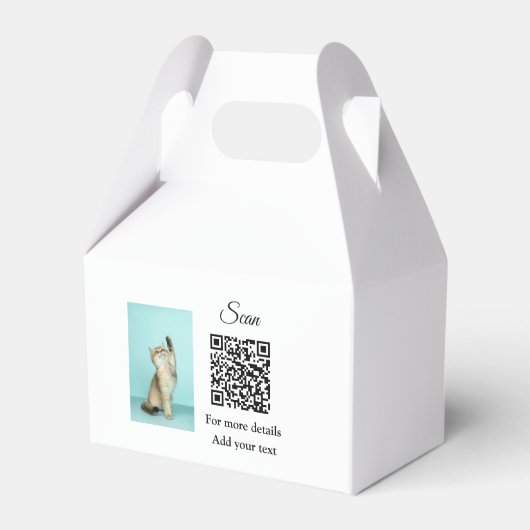 Einfache Angaben zum Tiernamen QR-Code hinzufügen  Geschenkschachtel (Vorderseite)