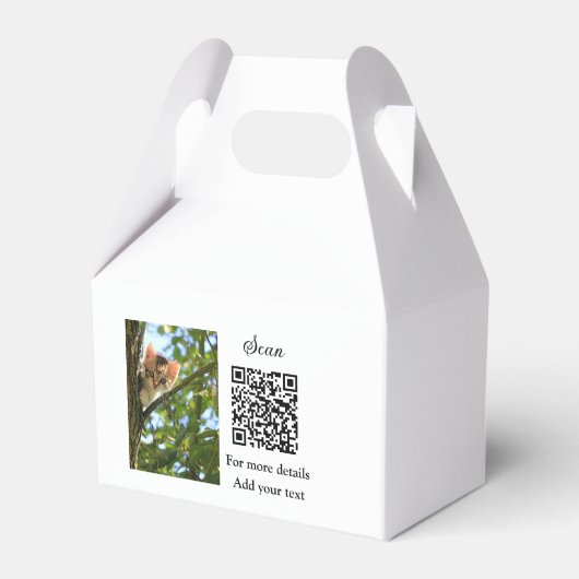 Einfache Angaben zum Tiernamen QR-Code hinzufügen  Geschenkschachtel (Vorderseite)