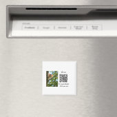 Einfache Angaben zum Tiernamen QR-Code hinzufügen  Magnet (In Situ (Geschirrspüler))