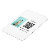 Einfache Angaben zum Tiernamen QR-Code hinzufügen  Magnet (Linke Seite)