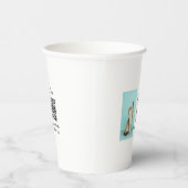 Einfache Angaben zum Tiernamen QR-Code hinzufügen  Pappbecher (Rechts)