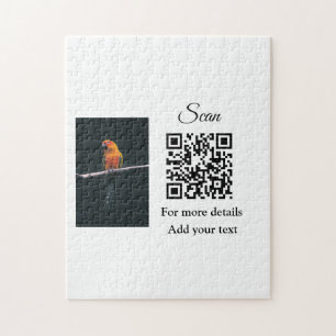 Einfache Angaben zum Tiernamen QR-Code hinzufügen  Puzzle