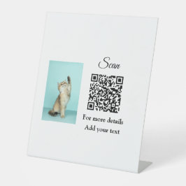 Einfache Angaben zum Tiernamen QR-Code hinzufügen  Sockelschild