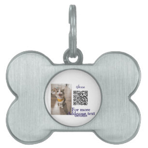 Einfache Angaben zum Tiernamen QR-Code hinzufügen Tiermarke