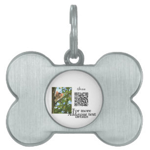 Einfache Angaben zum Tiernamen QR-Code hinzufügen  Tiermarke