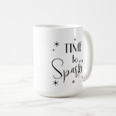Einfache Angebotszeit für Sparkle-Typografie-Stern Kaffeetasse (VorderseiteRechts)