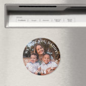 Einfache angehängte Meldung Text und Foto Magnet (In Situ (Geschirrspüler))