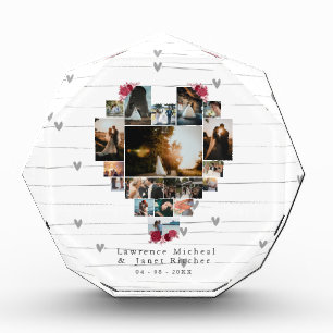 Einfache angepasste 18 herzförmige Foto Geschenke 