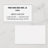 Einfache, angesehene, Berufliche Visitenkarte (Vorne/Hinten)