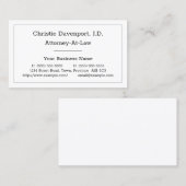 Einfache, angesehene und passende Visitenkarte (Vorne/Hinten)