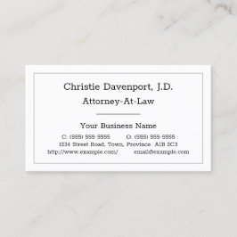 Einfache, angesehene und passende Visitenkarte