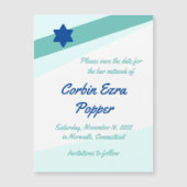 Einfache Angler Magnetkarte Save the Date (Vorderseite)