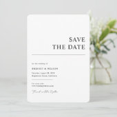 Einfache Ankündigung Datum freihalten (Stehend Vorderseite)